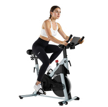 Load image into Gallery viewer, DeerRun Exercise Bike, Indoor Cycling Bike with Adjustable Magnetic Resistance-Silver

