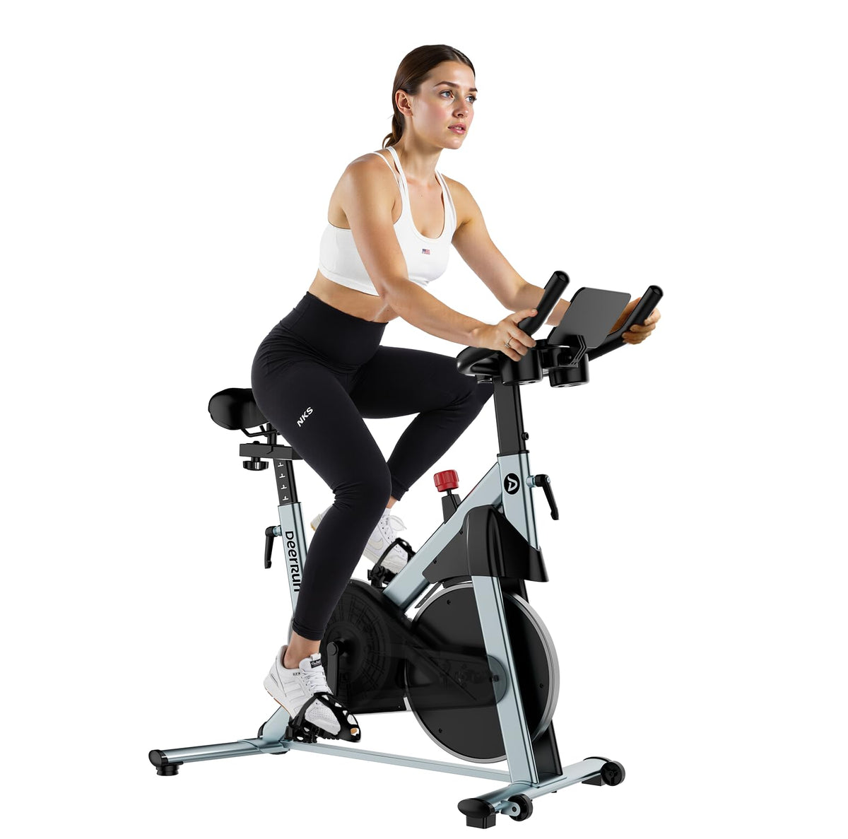 DeerRun Exercise Bike, Indoor Cycling Bike with Adjustable Magnetic Re ...