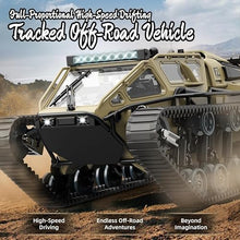Load image into Gallery viewer, RC Tank Car, 1:16 Remote Control Crawler 10KM/H High Speed Tank, 2.4Ghz RC Rock Crawler Off-Road
