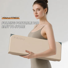 Load image into Gallery viewer, PAIDU Foldable Fitness Yoga Mat | 2/5" (10MM) Extra Thick | SGS Certified Non-Slip TPE | 75x26

