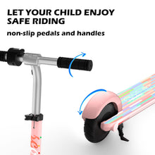 Load image into Gallery viewer, New Upgraded Electric Scooter for Kids Ages 6-12, Foldable Kids Electric Scooter w/Maximum Weight Capacity 110 lbs, Pink.

