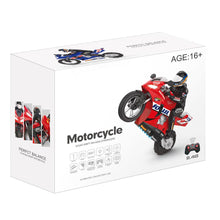Load image into Gallery viewer, 1/6 Scale Remote Control Motorcycle, 2.4GHz RC Dual-Motor Electric Two-Wheel Self-Balancing Motorcycle (Red)
