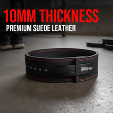 Load image into Gallery viewer, IBRO Powerlifting Lever Gym Belt –  10mm All Black
