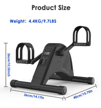 Load image into Gallery viewer, Under Desk Bike Pedal Exerciser for Seniors - Black
