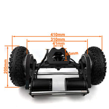 Load image into Gallery viewer, 4WD Electric Mountain Skateboard Conversion Kit 4 Wheels Drive Off-Road Skateboard with LCD Display Remote
