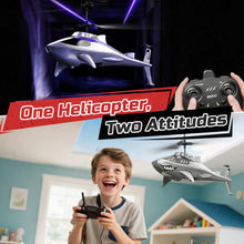 Load image into Gallery viewer, RC Shark Helicopter with Altitude Hold, One Key Takeoff/Landing, LED Lights, 2 Batteries
