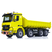 Load image into Gallery viewer, 8x8 1/14 RC Hydraulic Tipper Truck Metal Construction Dumper Vehicles Model Radio Controller Front Hook Rear Hook Roof Rotating Lights

