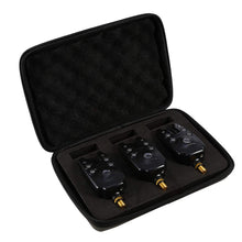 Load image into Gallery viewer, Dioche 3PcsBox Fishing Bite Alarm Set with Led, 3 Sensitivity Levels, 5 &amp; Volume Adjustments, 2.38Mm for Hanger Indicator, Compatible with Most Fishing Rods
