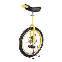 Load image into Gallery viewer, Wheel Unicycle Non-Slip Leakproof Butyl Tire Wheel Cycling Outdoor Sports Fitness Exercise Health Balance Cycling Bikes,Yellow,24″
