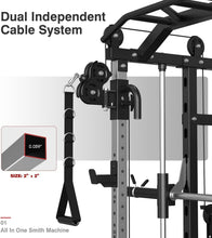 Load image into Gallery viewer, DONOW Smith Machine with Weight Stacks, Multi Function Home Gym System
