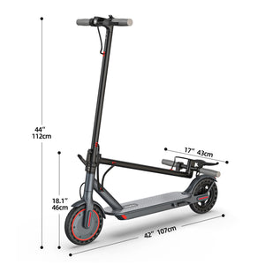 Electric Scooter Adults, Powerful 350W E-Scooter, Max 19 Mph & 19-23 Miles Range Scooters, Folding Scooters with 8.5" Solid Tires