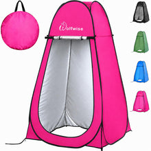 Load image into Gallery viewer, WolfWise Pop Up Shower Tent for Camping Essentials, Compact &amp; Lightweight
