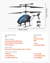 Load image into Gallery viewer, RC Helicopter, 2.4GHz Flying Remote Control Helicopter, 3.5 Channel RC Airplane for Kid, 16 Mins Flight Time, Altitude Hold, One-Key Takeoff/Landing
