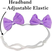 Load image into Gallery viewer, mqajdv Dog Hair Double Bow Headbands 3 Pcs – Bow Headband for Dogs, Dog Hair Bow,Classic Dog Hair Bows, Adjustable Headband, Puppy Bow, Pet Hair Bow, Dog Grooming Accessory
