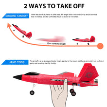 Load image into Gallery viewer, ANTSIR RC Airplane F-35 Remote Control Lightning II Jet Plane, 2.4Ghz Smart Gyro Easy to Fly for Kids Adults Beginners (Red)
