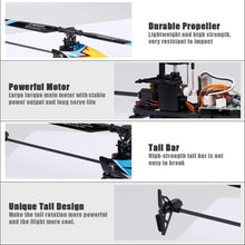 Load image into Gallery viewer, RC Helicopter for Adults and Kids, 4 Channel 2.4Ghz Remote Control Helicopter with 6-Axis Gyro, RC Aircraft with Altitude Hold and 3 Batteries (Blue)
