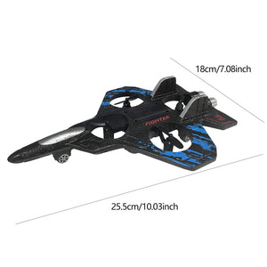 RC Airplane for Kids and Beginners, 2.4GHz Foam Drone Remote Control Airplane Outdoor Flying Toy, 360° Drop-Resistant Stunt (Blue)