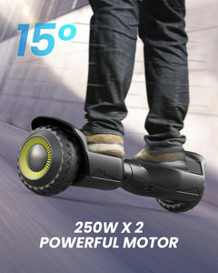 Hoverboard New G13 All Terrain Hoverboard with LED Lights & Dual 250W motors, Self Balancing Off Road Hoverboards