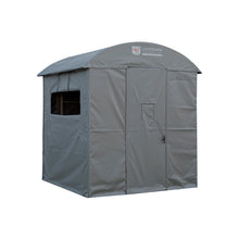 Load image into Gallery viewer, Rivers Edge LM603 Landmark 600 Permanent Blind, 7' Height, 6' x 6' Interior Space, Adjustable Shooting Windows, Hinged Door, Constructed from Marine-Grade Reinforced Synthetic Tarpaulin
