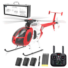 Load image into Gallery viewer, rcxperts YU Xiang F119S MD500 Remote Control Helicopter, 1/16 2.4G 9CH 250-Class 6-Axis Gyro Military RC Helicopter
