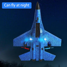 Load image into Gallery viewer, Remote Control Airplane for Kids, 2 Channels Foam RC Planes Wireless Toy,Hobby RC Glider Aircraft Gifts for Beginners Boys Girls Adult Blue
