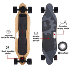 Load image into Gallery viewer, 38&quot; Dual Brushless Hub-Motor Electric Skateboard Longboard Scooter 3.3&quot; PU Wheels
