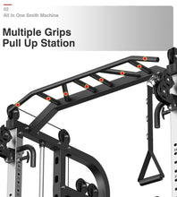 Load image into Gallery viewer, DONOW Smith Machine with Weight Stacks, Multi Function Home Gym System -C DN-DS938B+WB+240lbs
