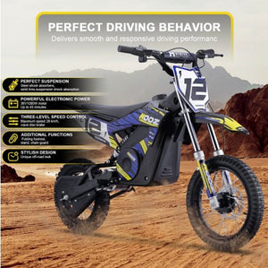 Electric Dirt Bike, 36V 1000W, HP112E (Blue)