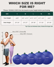 Load image into Gallery viewer, Trideer Exercise Ball for Yoga, Pilates &amp; Fitness – Stability Ball Equipment for Home Gym- Indigo
