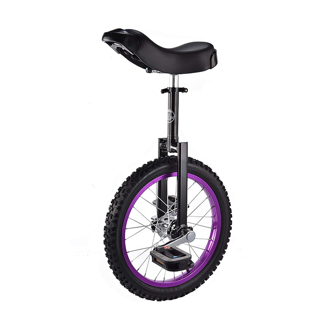 Wheel Unicycle Leakproof Butyl Tire Wheel Cycling Outdoor Sports Fitness Exercise Health Balance Cycling Bikes,Purple,18”