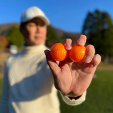 Load image into Gallery viewer, Trust Golf Ball | Aurora Bright Orange | Soft | Distance | Straight Flight | Easy to Spot | Crystal Urethane Covered | 3-Piece | Bright Orange | 12 Balls
