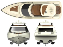 Load image into Gallery viewer, Luxury Modern Yacht, 1/28 RC Boat, 2.4Ghz Radio Remote Control 15” Sailing Cruise, Pool Lake Pond Dual Motors 15kmph Speed Ship
