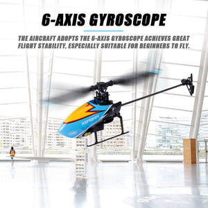 RC Helicopter for Adults and Kids, 4 Channel 2.4Ghz Remote Control Helicopter with 6-Axis Gyro, RC Aircraft with Altitude Hold and 3 Batteries (Blue)