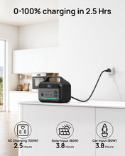 Load image into Gallery viewer, Portable Power Station 288Wh LiFePO4 Battery, 600W Power Bank with AC Outlet Fast Charging 8.4LB Lightweight Solar Generator with Multi-Port Output for Outdoor Camping, Travel, and Emergency Backup
