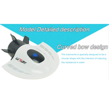 Load image into Gallery viewer, Mini RC Submarine Boat, Remote Control Waterproof Diving Toy for Kids (White)
