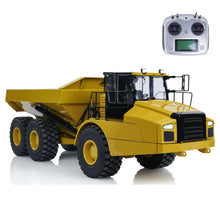 Load image into Gallery viewer, 1/14 6 * 6 RC Hydraulic Articulated Truck Metal DIM K745 Assembled RC Constructions Vehicle Mode,  Yellow

