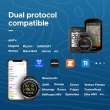 Load image into Gallery viewer, GEOID HS500 Heart Rate Monitor, Heart Rate Sensor Chest Strap, Protocol ANT+/Bluetooth -Black
