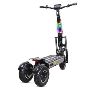 Heavy Duty Electric Scooter, Dual 6000W Motor for 40Miles Long Range and 40MPH Max Speed, 13" Off Road Three Wheels Foldable E Scooter