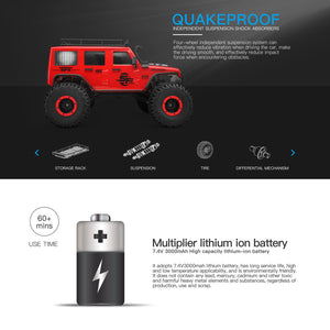 1:10 Scale RC Crawler - 4x4 Offroad Crawler Remote Control Truck for Adults and Kids - RC Car