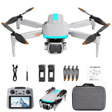 Load image into Gallery viewer, Drone with HD Camera for Adults, RC Drone with FPV Screen on Controller, Gesture Selfie, Altitude Hold, One Key Start, 3D Flips, Headless Mode, Optical Flow Positioning Foldable Drones Under 250g Lightweight RC Quadcopter Gifts for Teens Beginners Outdoor
