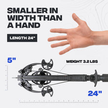 Load image into Gallery viewer, BALLISTA BAT L-Stock Crossbow, 300 FPS, 130 lb, Hunting Bowfishing Target
