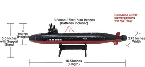 Toy Aircraft Carrier Submarine and Battleship Destroyer Combo with 8 Mini Fighter Jets