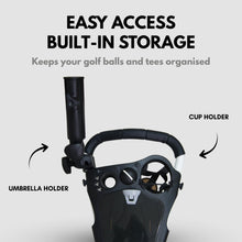 Load image into Gallery viewer, Qwik-Fold - 3-Wheel Golf Push Cart - White/White
