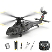Load image into Gallery viewer, X-MechFun Black Hawk K200 RC Helicopter - 6CH Simulation RC Aircraft with Optical Flow

