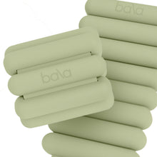 Load image into Gallery viewer, Bala Bangles Wrist &amp; Ankle Weights for Women &amp; Men - 3 lb Adjustable Weighted Bands - Sage
