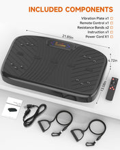 Load image into Gallery viewer, WATEYA Vibration Plate Exercise Machine, Vibrating Platform for Lymphatic Drainage with 200 Adjustable Speeds, Power Vibration Plate for Weight Loss &amp; Fitness, Supports Max Weight 450 Lbs (Black)
