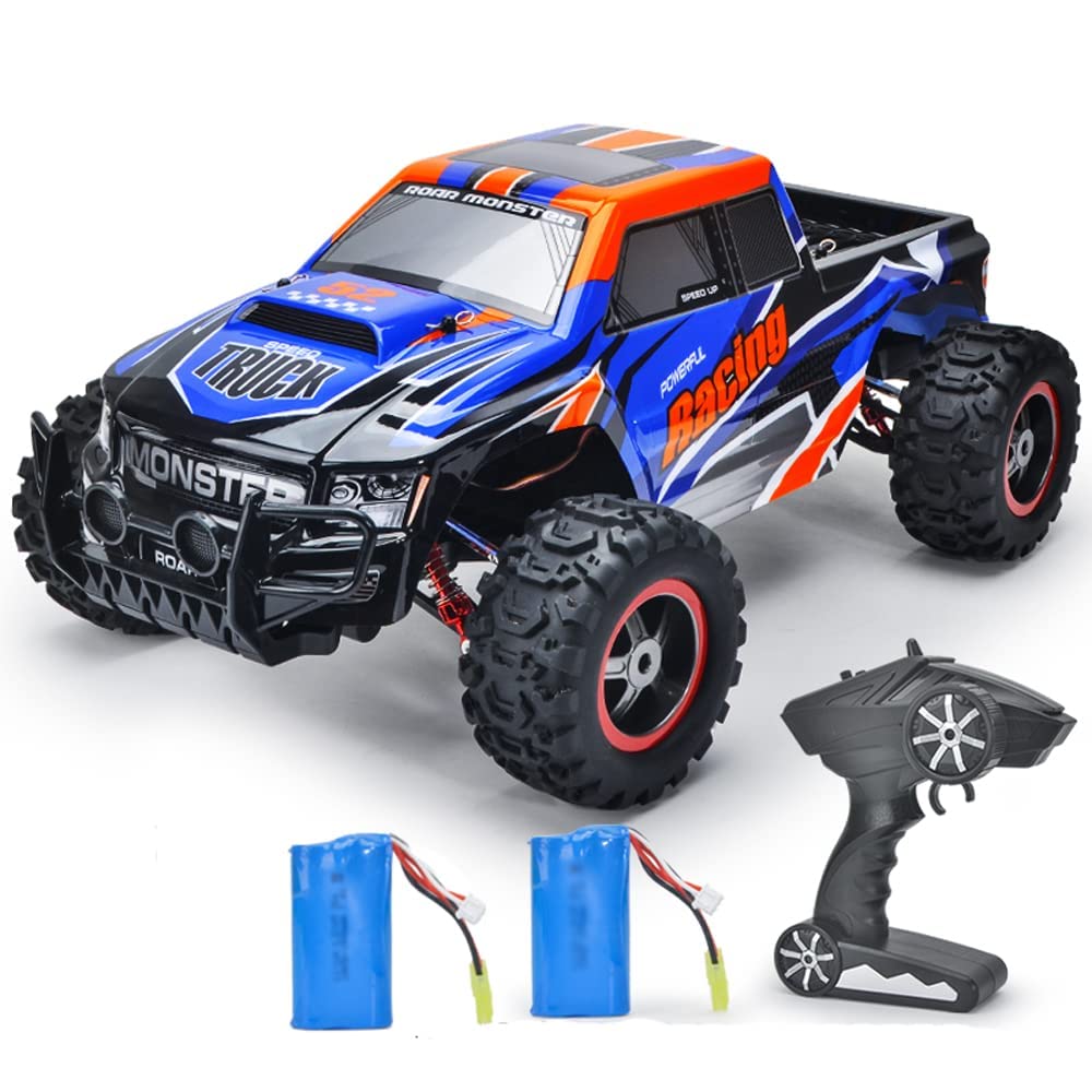 RC Cars Remote Control Car for Boys 2.4 GHZ High Speed Racing Car, 1:8 RC Trucks 4x4 Offroad with 2 Batteries