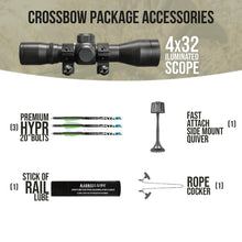 Load image into Gallery viewer, Killer Instinct Burner 415 FPS Crossbow Package Basic Bundle (Gray Camo)
