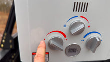 Load image into Gallery viewer, GASLAND BE264 Tankless Water Heater Propane 10L, 2.64GPM Outdoor Propane Shower for Camping &amp; Off Grid, 68,000BTU, Digital Display, Overheating Protection, Easy Installation
