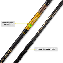 Load image into Gallery viewer, TRHUNTER Carbon Fiber Fishing Gaff Saltwater Fish Gaff with S316 Stainless Steel Fishing Hook (Black Gaff - 4'8'' - 3'' Hook)
